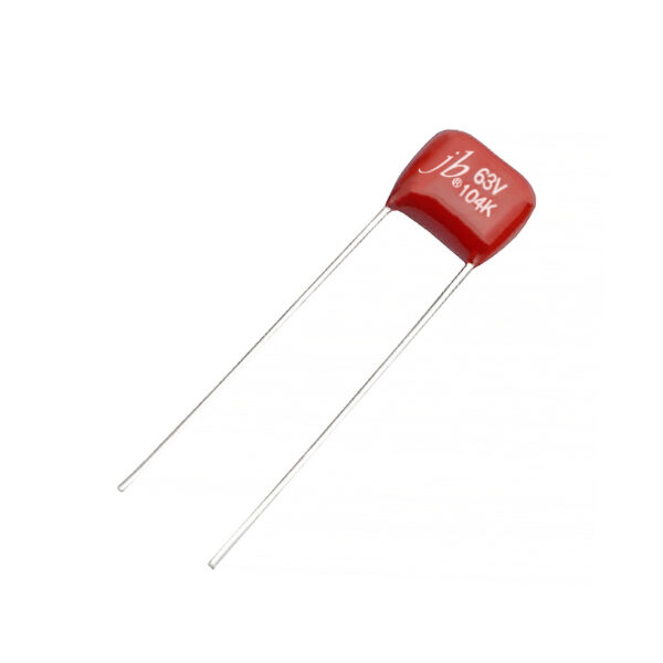 JFE Mini Size Metallized Polyester Film Capacitors, space-saving design ideal for compact electronic and industrial applications.