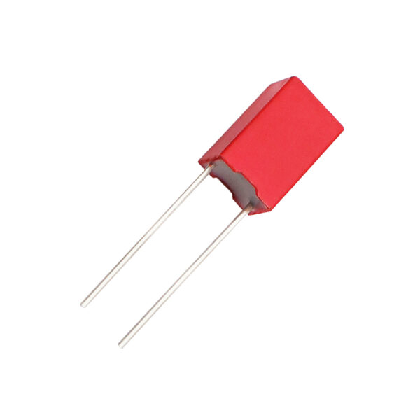 JFMM Mini Box Metallized Polypropylene Film Capacitors with voltage ratings from 100V to 1000V, capacitance range of 0.001μF to 2.2μF, and operating temperature of -40°C to +85°C, ideal for compact electronic applications.