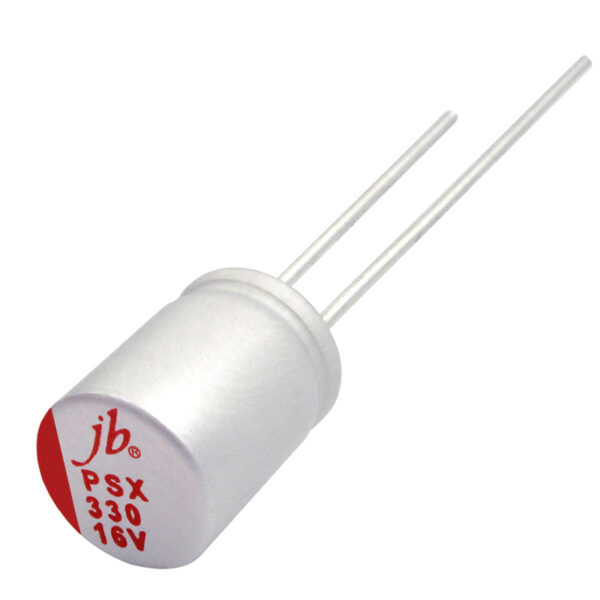 PSX - 5000H at 105°C Low ESR Radial Polymer Aluminum Solid Electrolytic Capacitors