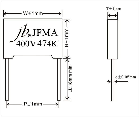 JFMA - Box Type Metallized Polypropylene Film Capacitor For Capacitive Divider 