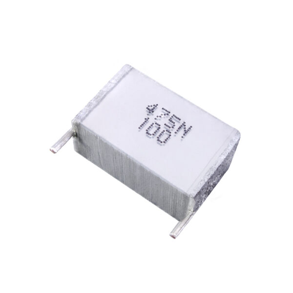 JFI Uncoated Metallized Polyester Film Capacitors by jb Capacitors, featuring stacked construction for high pulse strength