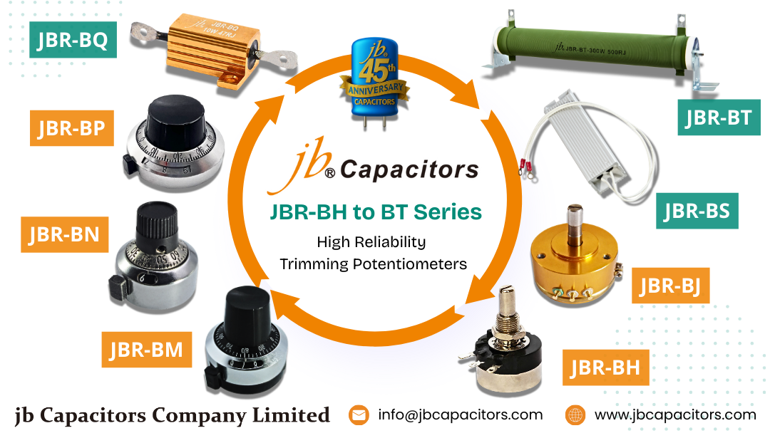 JBR-BH to BT trimming potentiometers – precision adjustable resistors with stable performance for industrial and consumer applications