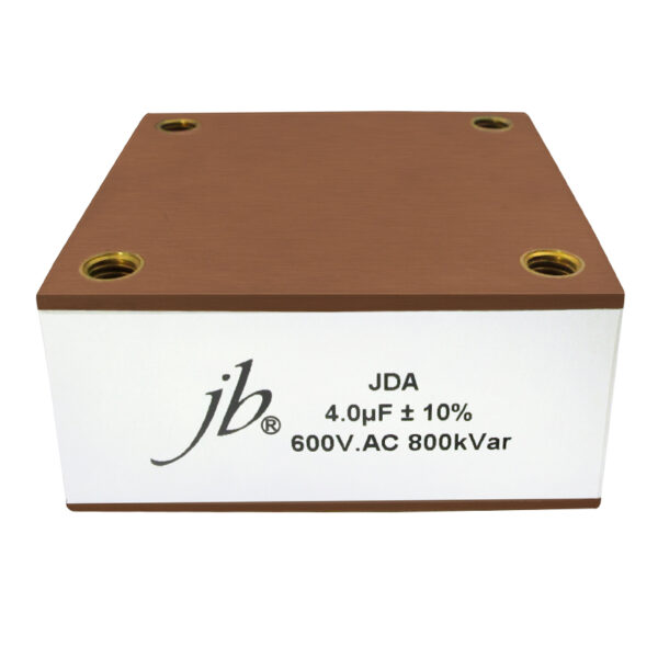jb JDA Conduction Cooled Capacitor 4.0µF ±10% 600VAC 800kVar high voltage high frequency capacitor