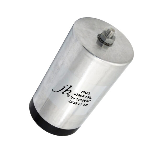 jb Capacitors JFQQ Series DC-Link Metallized Polypropylene Film Capacitor, Aluminum Case, 920µF ±5%, 1100VDC, Low ESR, High Ripple Current, for Inverter and IGBT Snubber Applications