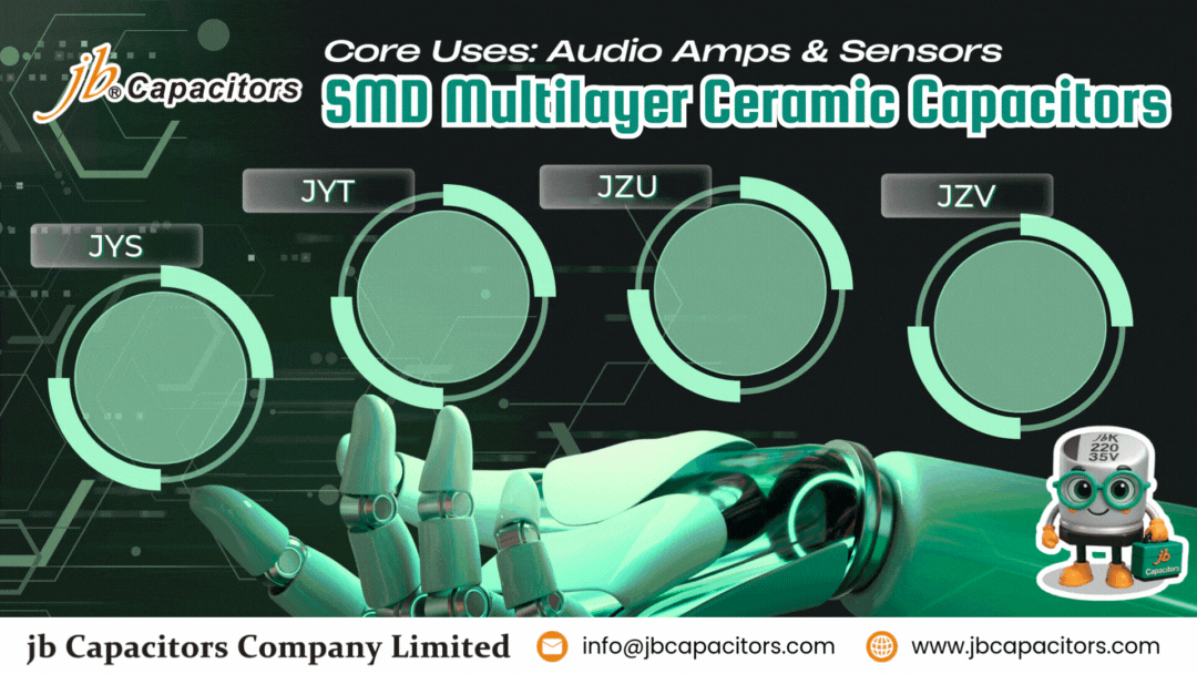 jb Capacitors SMD Multilayer Ceramic Capacitors full series hero image